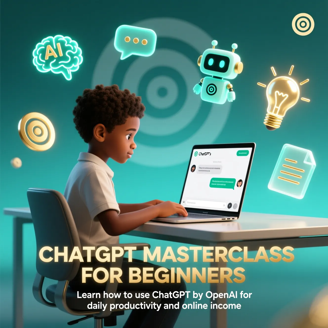 CHATGPT MASTERCLASS FOR BEGINNERS ( CHATGPT BY OPENAI)