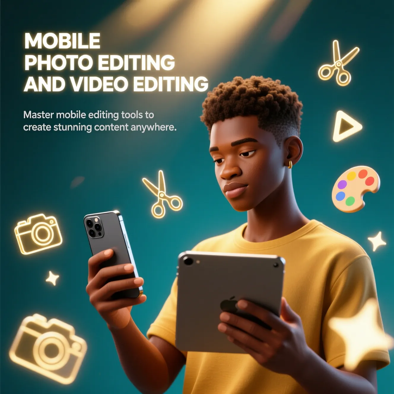MOBILE PHOTO EDITING AND VIDEO EDITING