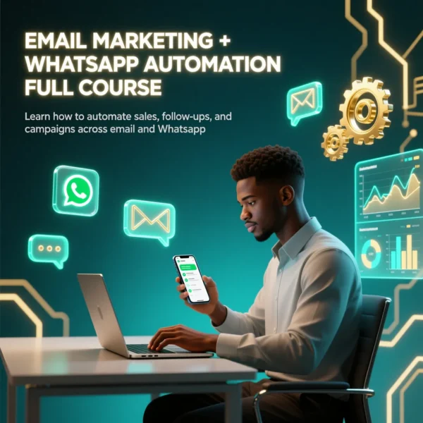 EMAIL MARKETING + WHATSAPP AUTOMATION FULL COURSE