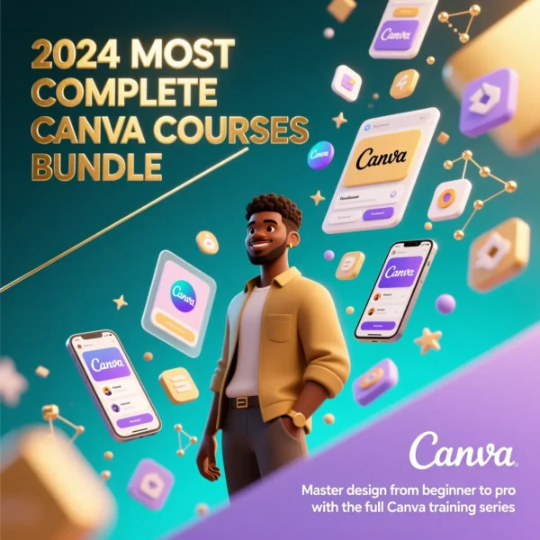 2024 MOST COMPLETE CANVA COURSES BUNDLE